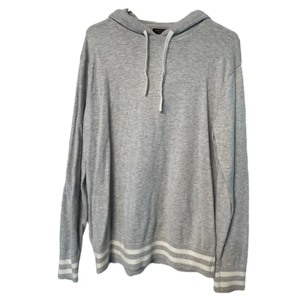 Banana Republic Gray Hooded lightweight Sweater